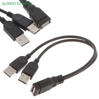 [MYBR] usb 2.0 Fêmea Para 2 Macho Cabo Divisor Duplo De Extensão De Alimentação [WELL]