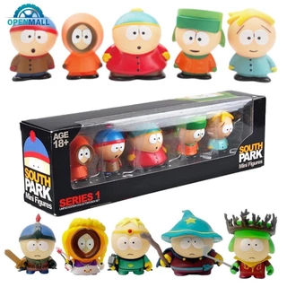 OPENMALL 5 Pçs/Set South Park Anime Figuras Banda Americana Figura De Ação Estátuas Coletar Ornamentos Modelo Boneca Dec
