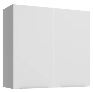 Armário Aéreo para Quarto 70 cm 2 Portas Branco Neo Madesa em Oferta na Shopee