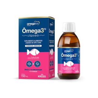 OMEGATIVE OMEGA 3TG 150ML TUTTI FRUTTI em Oferta na Shopee