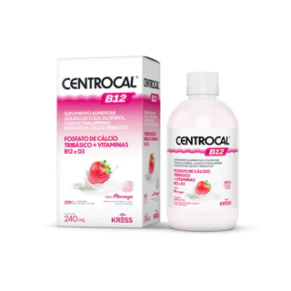CENTROCAL B12 240ML MORANGO em Oferta na Shopee