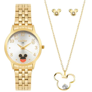 Kit Relógio Feminino Disney Mickey Condor CO2035NHE/KI4K
