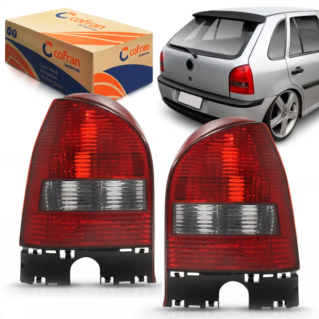 Lanterna Traseira Gol G3 1999 2000 2001 2002 2003 2004 2005 Preta Fumê ...