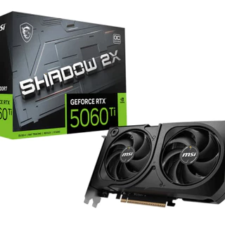 Placa de Vídeo MSI GeForce RTX 5060 Ti Shadow OC Plus 8GB GDDR6 128 Bits HDMI + 3 DisplayPort