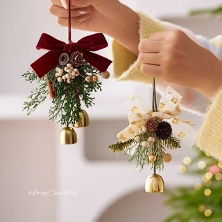 2026 Novas Decorações de Natal Sinos de Natal Guirlanda Enfeites Pendentes Decorações de Árvore de Natal Atmosfera Cena