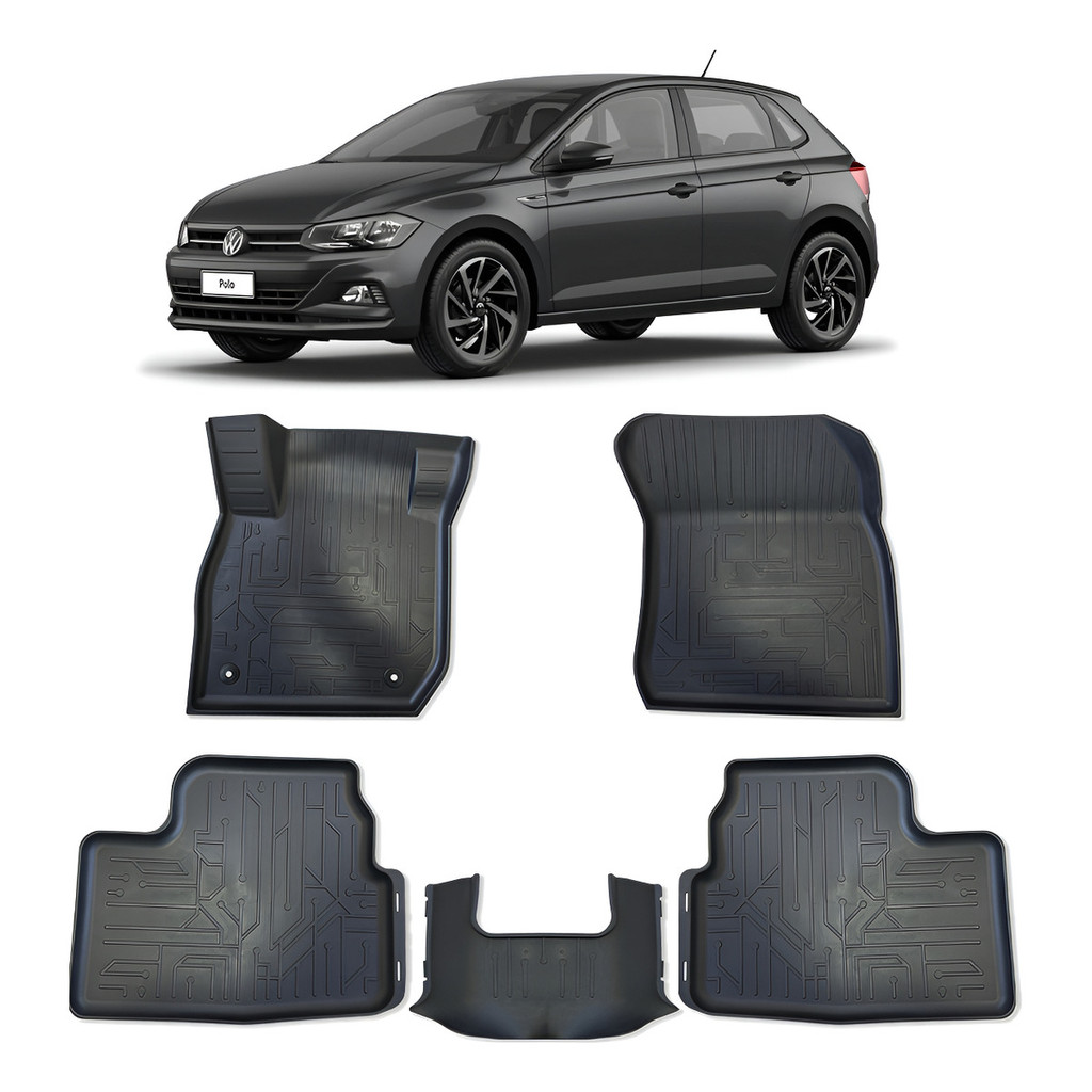 Jogo Tapete Bandeja Vw Novo Polo 2017 2018 2019 2020 2021 2023 2024 ...