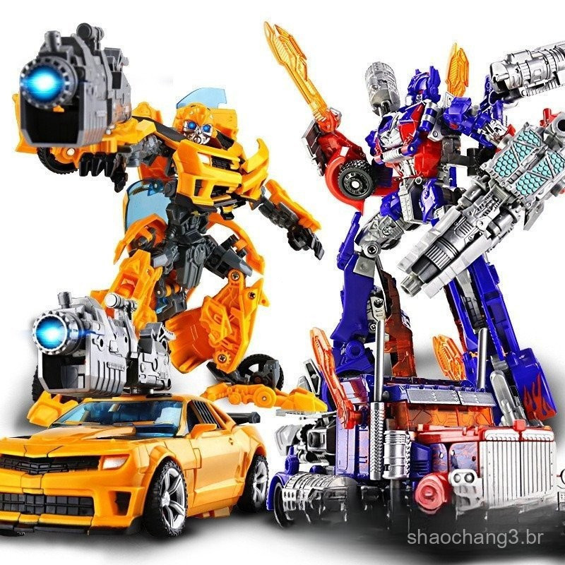 Brinquedo grande Transformers Optimus Prime Bumblebee robô carro ...