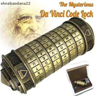 [Shnzd] Da Vinci Code Toys Metal Cryptex Locks Presentes De Casamento Presente De Dia Dos Namorados EMKK