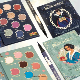 Linha Branca de Neve e Rainha Má -Paleta de Sombras Caneta Delineadora Fenzza Edição Limitada Disney