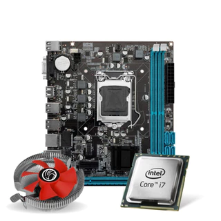 Kit Pl Mãe H110 + Proc. I7 8700 + Cooler