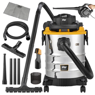 Aspirador de Pó e Água Barril Inox 25 Litros 2000W Com Soprador Portatil GTW INOX 25 Wap em Oferta na Shopee