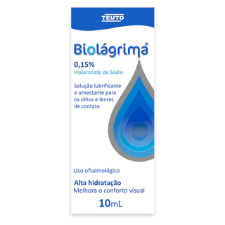 Biolagrima hialuronato sodio lubrificante oftalmico em Oferta na Shopee