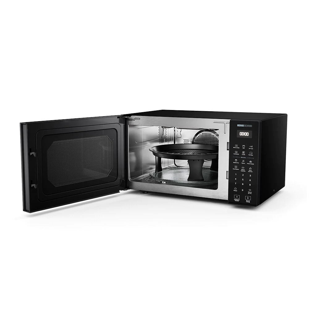 Micro Ondas Brastemp com Tecnologia Air Fryer Preto 29 Litros BMC29AE