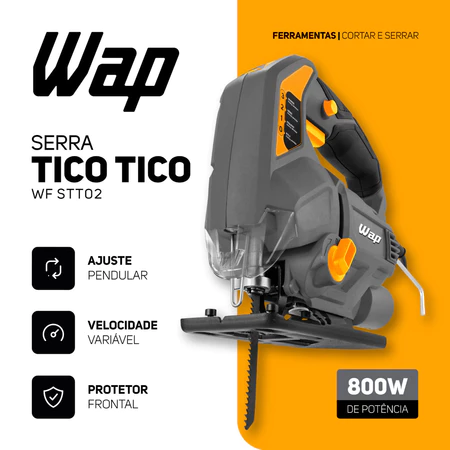 Serra Tico Tico WAP WFSTT02 800W Com Ajuste Pendular Cinza