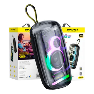 Caixa Som Awei Portatil 20w Tws Rgb Hifi Audio Bluetooth 5.3 em Oferta na Shopee