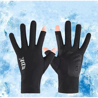 Luvas de Motocicleta Unissex para Ciclismo e Pesca, Proteção Solar, Respirável e Flexível para Atividades ao Ar Livre