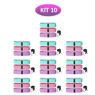 Kit 10 Conjuntos Faixas de Exercício 3 Níveis – Academia, Crossfit e Pilates marisa em Oferta na Shopee