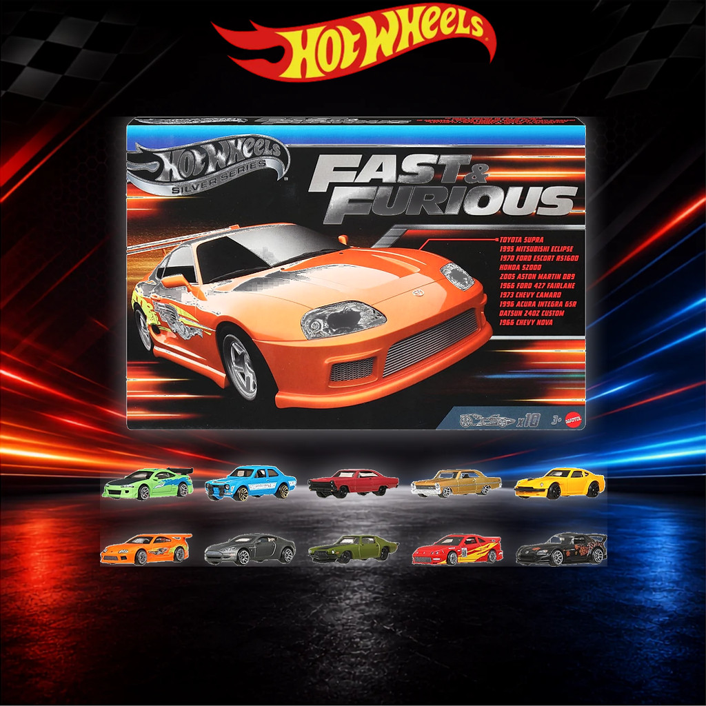 Hot Wheels Fast & Furious 10-Pack Assortment JCT92-986A 1:64 Die-Cast ...
