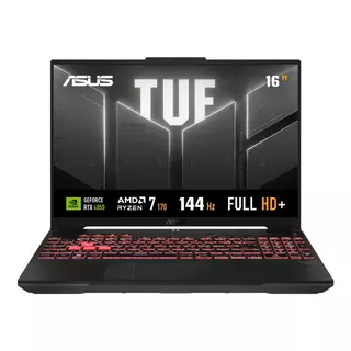 Notebook ASUS TUF Gamer A16 FA607NUQ NVIDIA RTX 4050 AMD Ryzen 7 8GB RAM 512GB SSD Linux 16" LCD LED IPS FHD 144Hz RL035