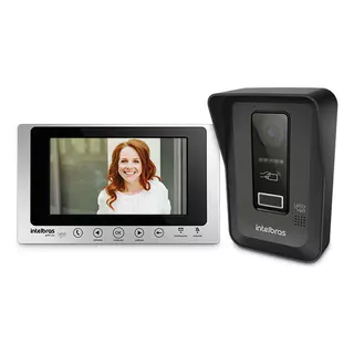 Vídeo Porteiro Intelbras Allo WT7 Lite Preto Tela Com Wifi