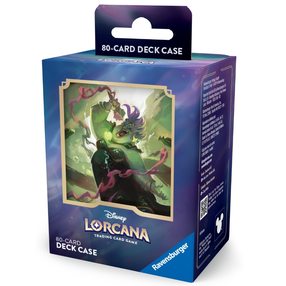 DECK BOX URSULA DISNEY LORCANA SET 7 TCG 80 CARDS CAIXA CARTAS ...