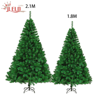 Árvore de Natal 2,1 m e 1,8 m com 800 ou 1000 Galhos Modelo Luxo Premium Extra Cheia Base Metálica Montagem Fácil