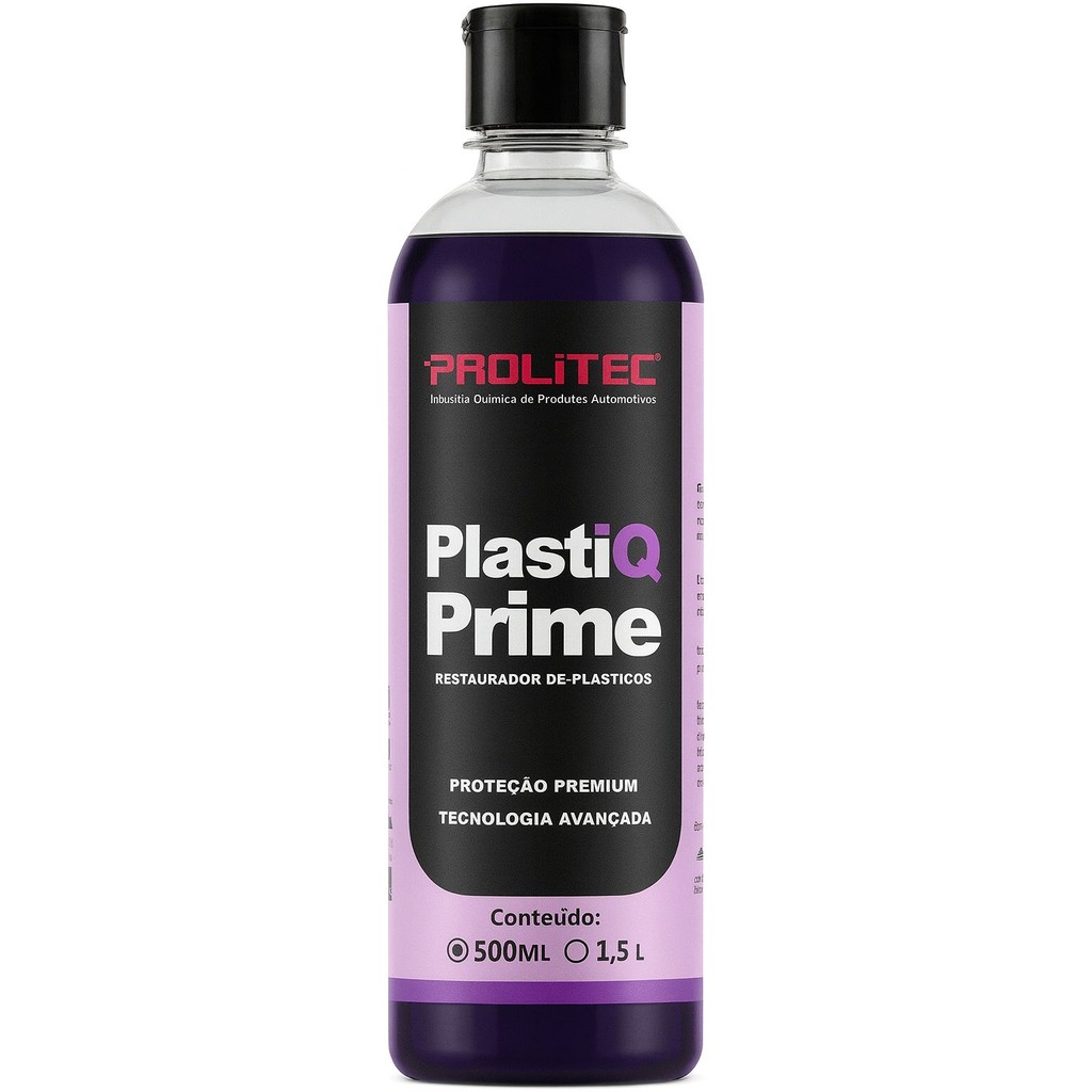 PLASTIQ PRIME RESTAURADOR DE PLASTICOS 500ML PROLITEC | Shopee Brasil