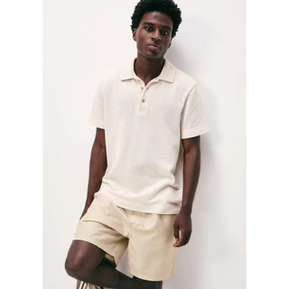 Camisa Polo Masculina Manga Curta Fio Tinto em Oferta na Shopee