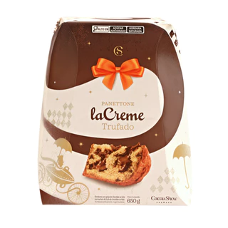 Panetone Cacau Show laCreme ao Leite 650g Natal em Oferta na Shopee