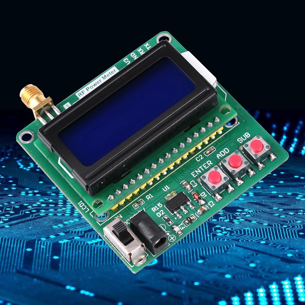 LCD Digital RF Power Meter High Precision Frequency Attenuation ...