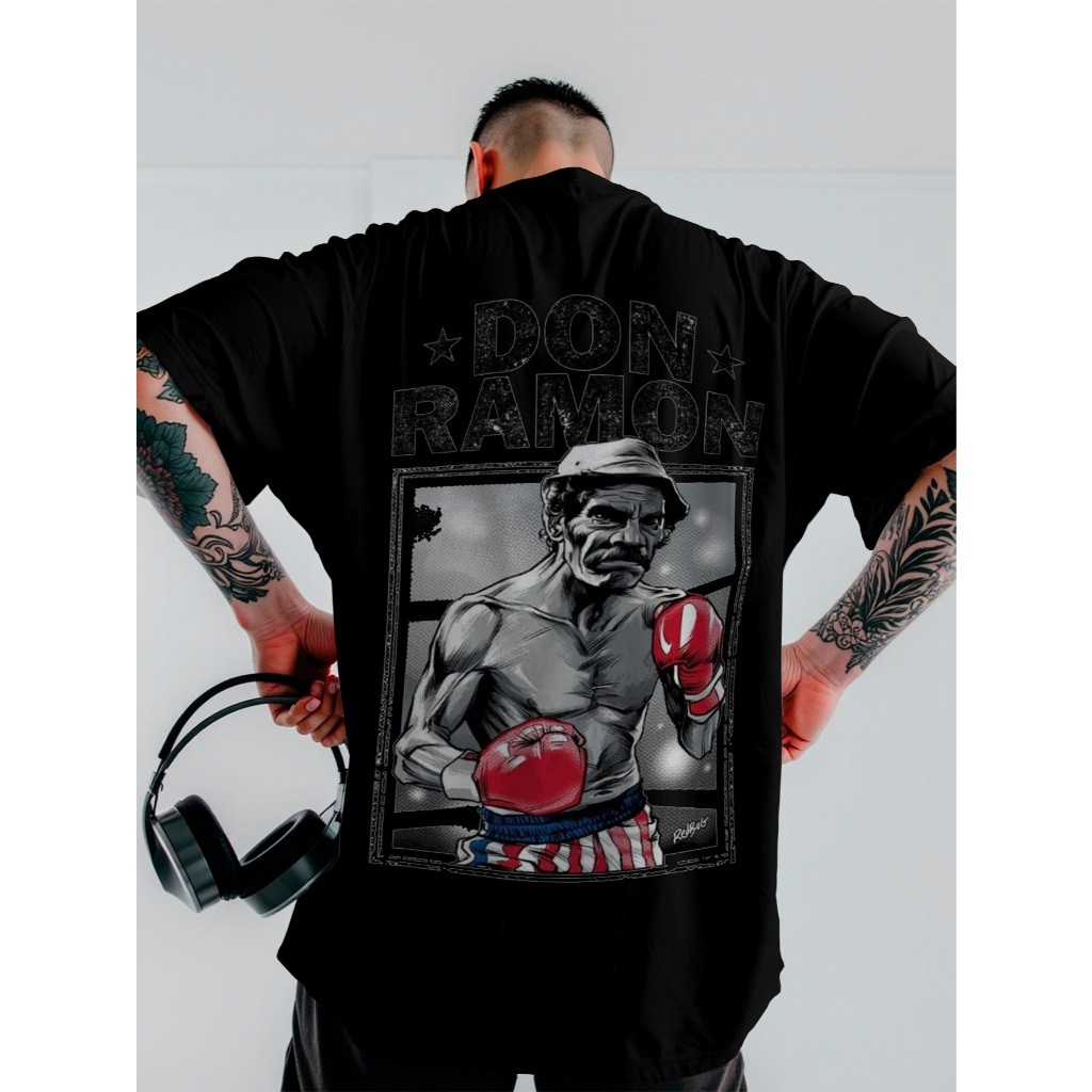 Camisa Camiseta SeuMadruga BOxeador Oversized Streetwear Unissex ref-3914 Dtf