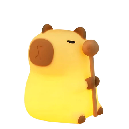 Luminária capivara fofa luz noturna led para dormir