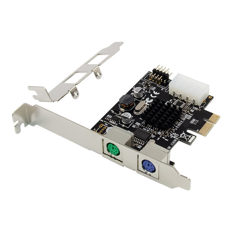 Placa Adaptadora PCI-E para PS/2 Placa de Expansão de Teclado e Mouse ...