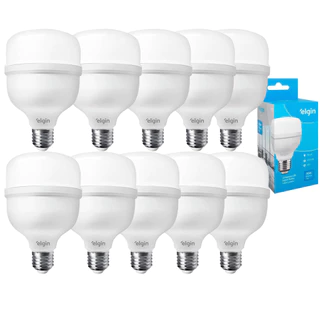 Kit 10 Lâmpadas Bulbo Led Alta Potencia 20w Elgin 6500k Luz Branca 2 a 10 Lâmpadas Monte o Seu Kit