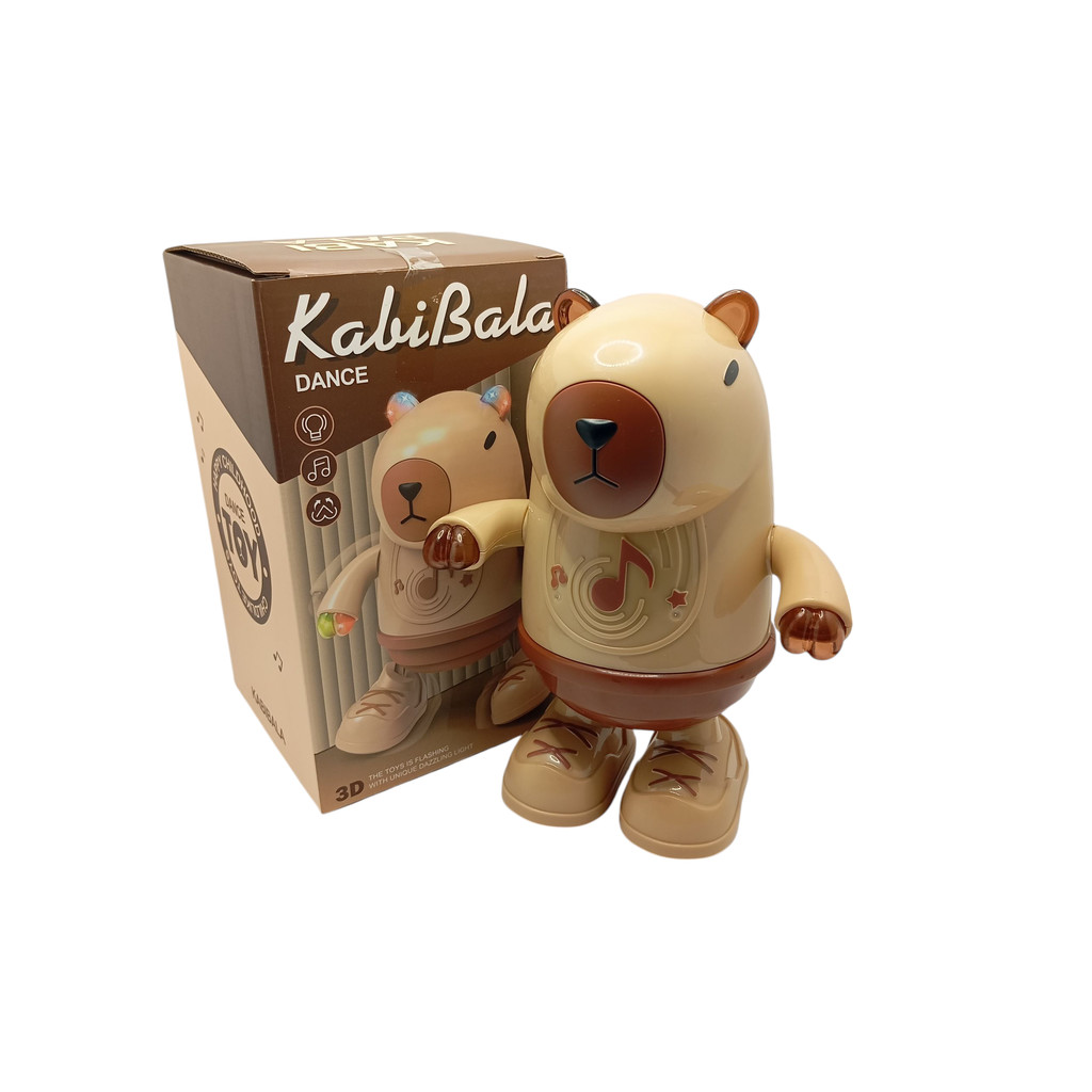 Brinquedo Capivara Dançarina Musical E Luz Infantil Criança Dançante Educativo