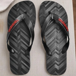 Chinelo Sandália Masculino Havaianas Track Wave De Borracha Macia Leve Antiderrapante Com Tiras Macias Reforçadas Homens