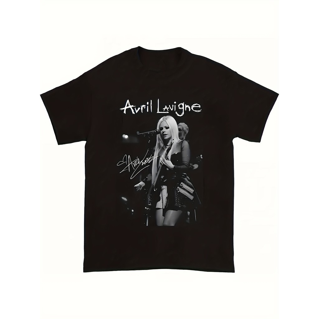 Camiseta Vintage Unissex De Algodão, Folgada, Com Estampa De Rock