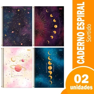 Caderno Espiral Tilibra Universitário - Capa Dura 16 Matérias Magic 256 Folhas - Embalagem com 2 Unidades em Oferta na Shopee