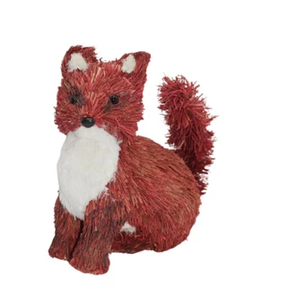 Raposa Decorativa em Palha 1PC 24x16x21cm Enfeite de Natal em Oferta na Shopee