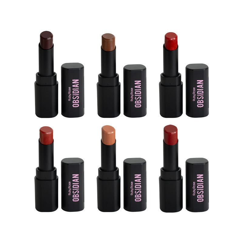 BATOM CREAM SATIN OBSIDIAN RUBY ROSE | Shopee Brasil