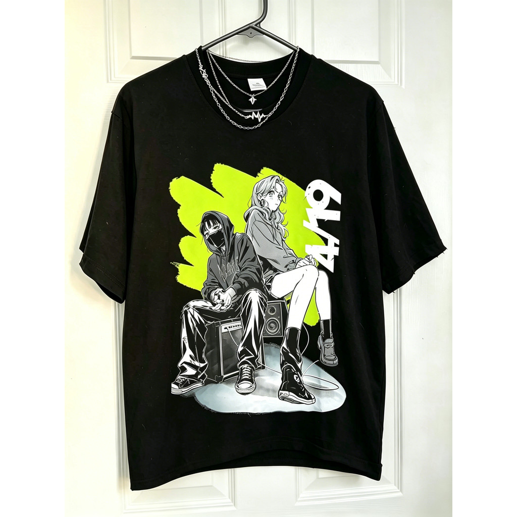 Camiseta Unissex Anime Mitsuki Koga Yuri Estampa Neon Verde