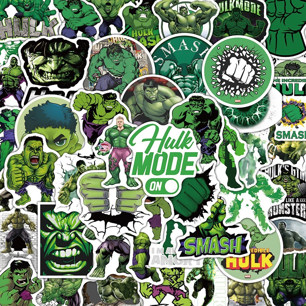 Adesivos Hulk De 52 Peças-Decoração Legal Para Contas Manuais , Laptops ...