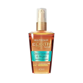oleos exoticos e argan nutrição e proteção 40ml Beauty color elixir em Oferta na Shopee