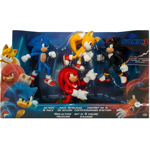 Conjunto com 4 Bonecos de Sonic 3 o Filme SUNNY | Shopee Brasil