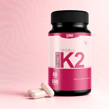 Vitamina K2 8 em 1 Beleza Pele e Colágeno 60 Caps