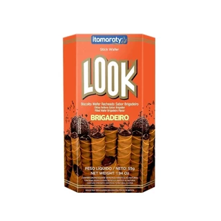 Biscoito Wafer Look em Stick Brigadeiro 55g - Embalagem com 20 Unidades em Oferta na Shopee