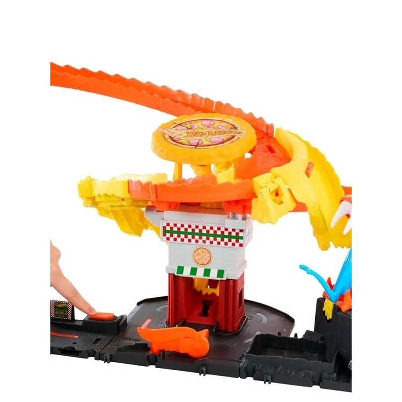 Hot Wheels GTT93 - Hot Wheels City Cobra - Kit de jeu avec slime - Circuit automobile pour enfants à partir de 5 ans