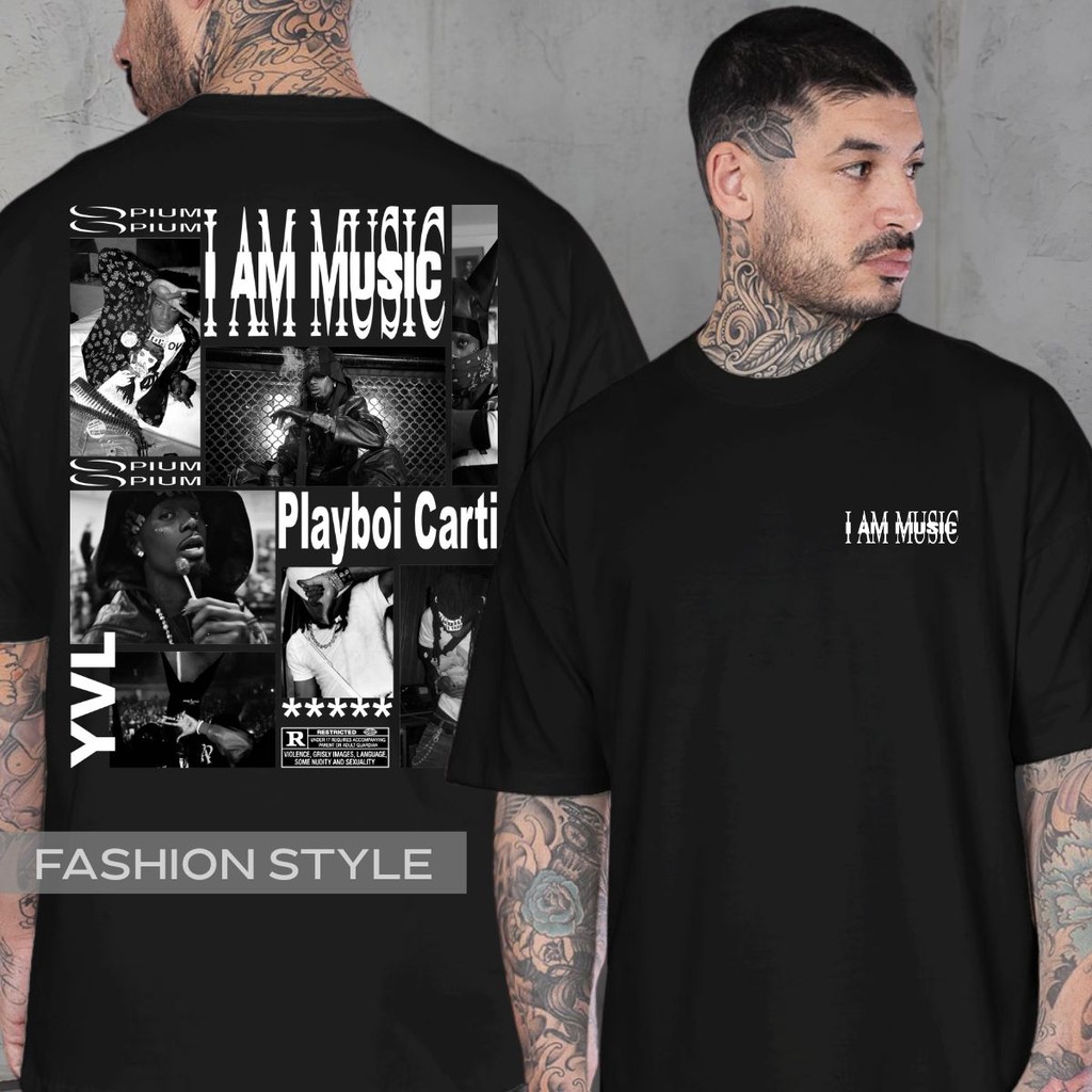 Camiseta Playboi Carti I Am Music Opium Rapper Musica Álbum Type Shit ...