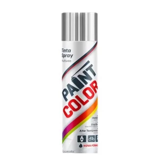 TINTA SPRAY ALTA TEMPERATURA PAINTCOLOR 250ML ALUMÍNIO 
