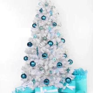 Árvore De Natal Pinheiro Luxo 1,50m 250 Galhos Branca Natalina